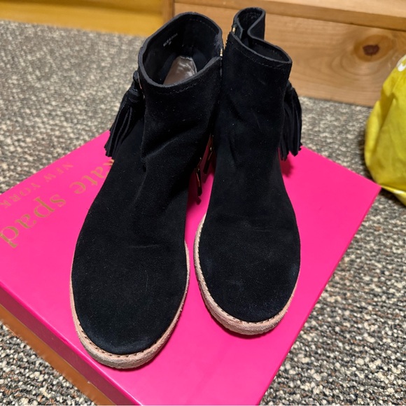 Kate Spade Black suede Ankle Booties - Picture 6 of 10
